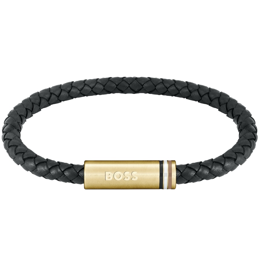 Hugo boss men's bracelet leather shop